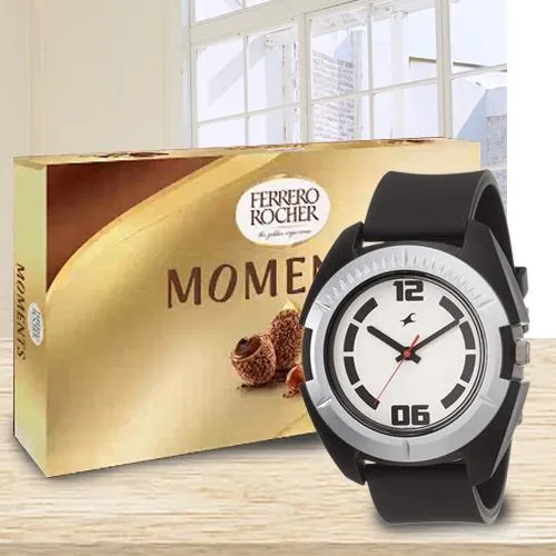 Attractive Fastrack Watch with Ferrero Rocher