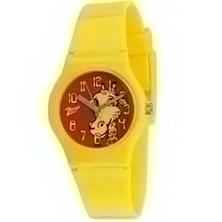 Attractive Animal Printed Yellow Coloured Kids Watch from Titan Zoop
