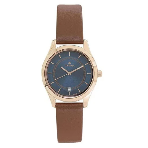 Stylish Titan Blue Dial Workwear Womens Watch