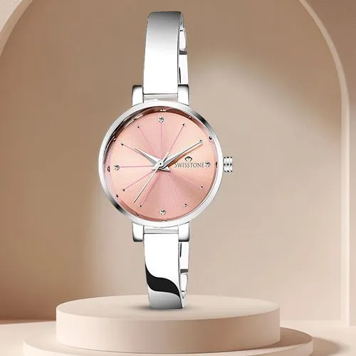 Sophisticated Silver Strap Womens Watch