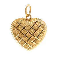 Heart Shaped Gold Pendant 
 