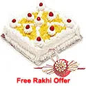 Pineapple Cake with Rakhi 