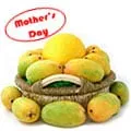 Sending Good Quality Mangoes decorated in Basket for Mom 