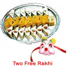 Assorted Mithai 500 Gms with a Free Cute Rakhi