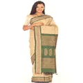 Send Light Coloured Polly Cotton Saree with heavy border and  Pallu to India, Send Ladies Apparels To India.
