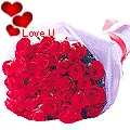 24 Exclusive <font color =#FF0000> Dutch Red </font>   Roses  Bouquet Nicely Wrapped
