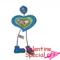 Heart Shape clock with stand
